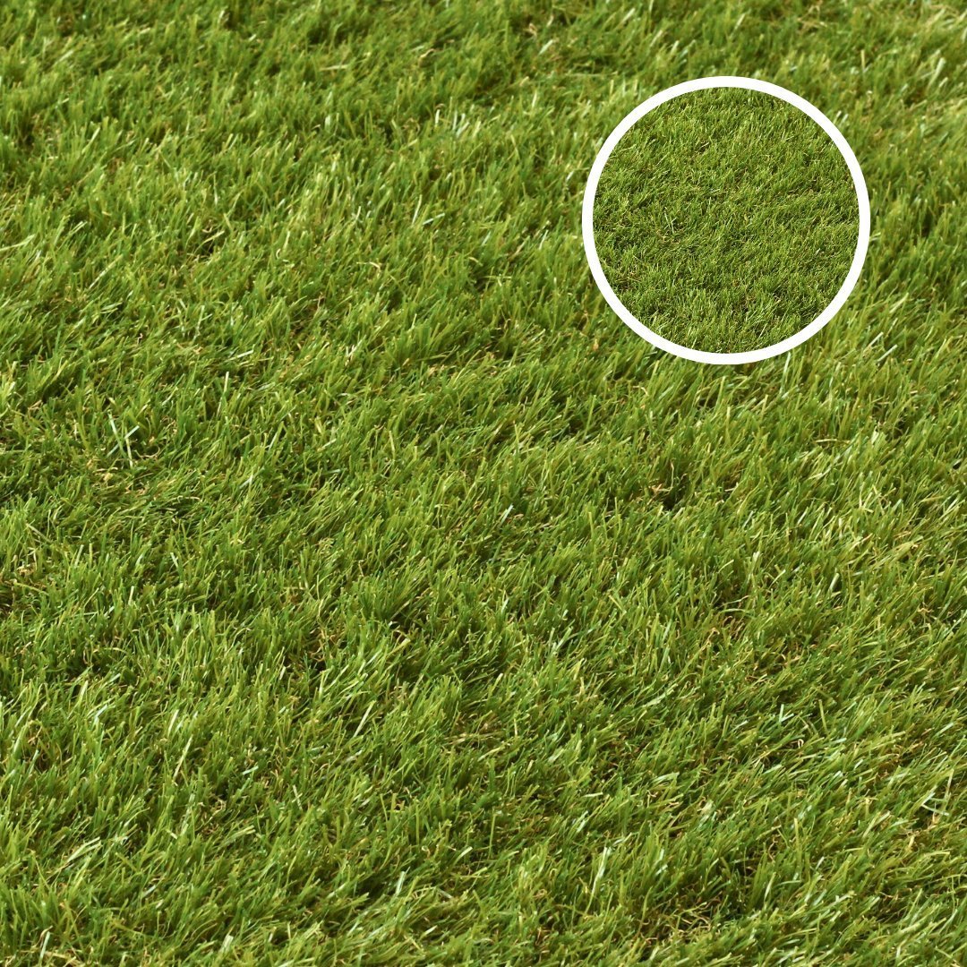 Whitby 40mm Artificial Grass with close up