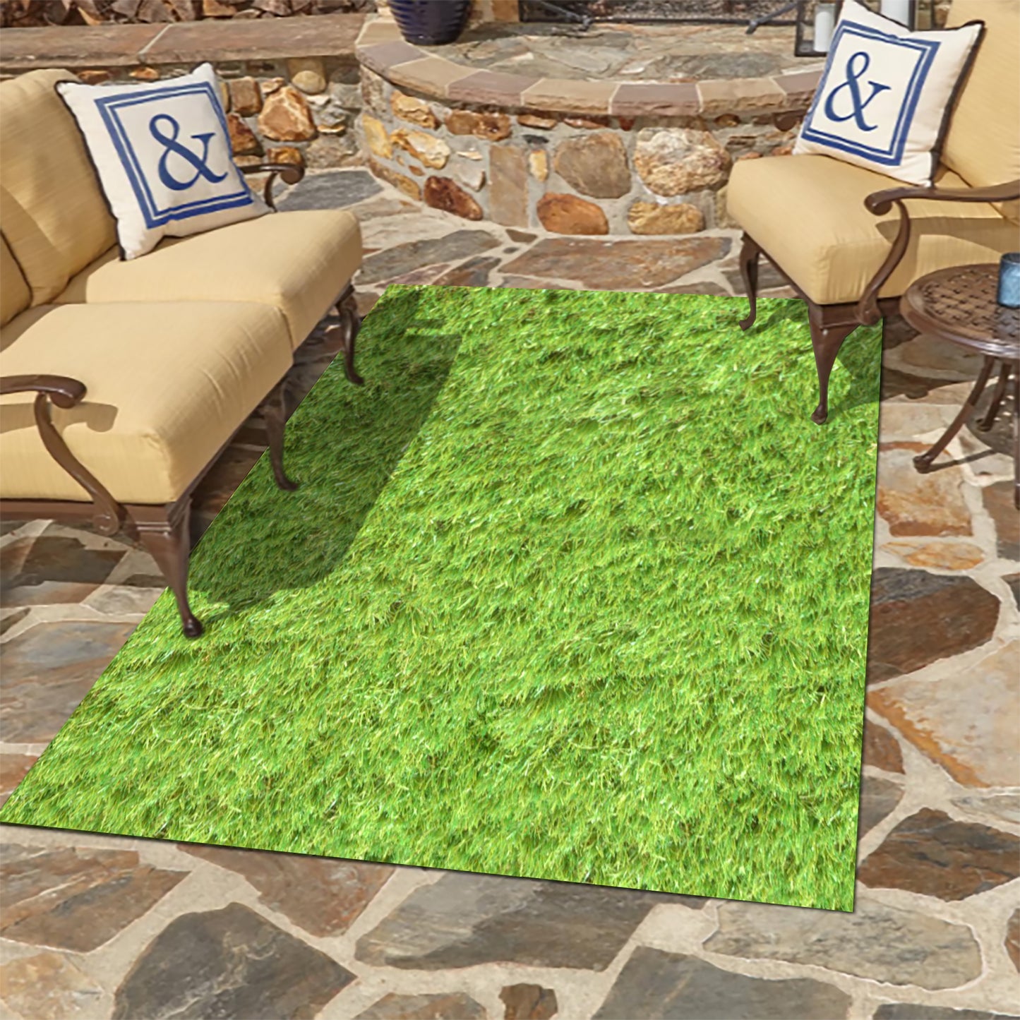 Stirling Rectangle Grass Rug
