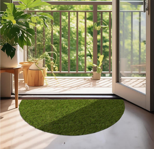 Apartment balcony with Arbor 30mm Hearth Artificial Grass Rug