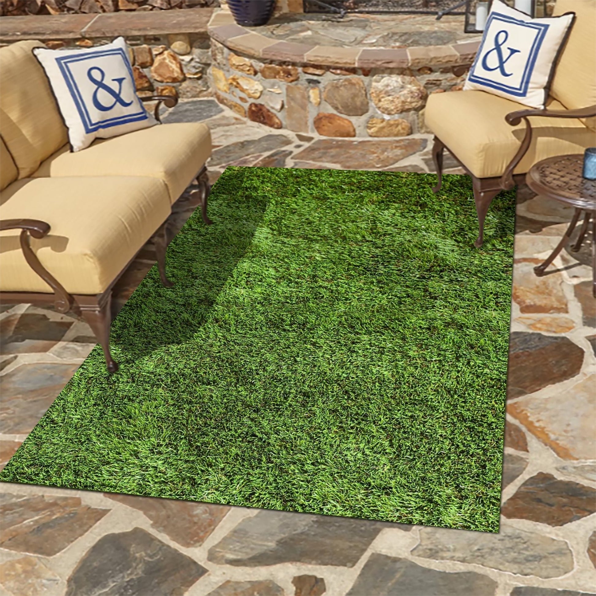Cork Rectangle Grass Rug - Grass Cash and Carry - image 1