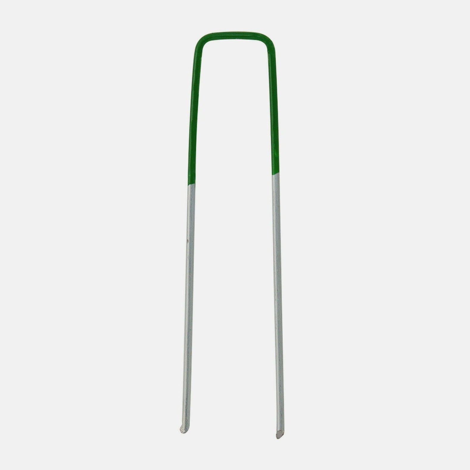 Galvanised Green Staple Pegs - Grass Cash and Carry