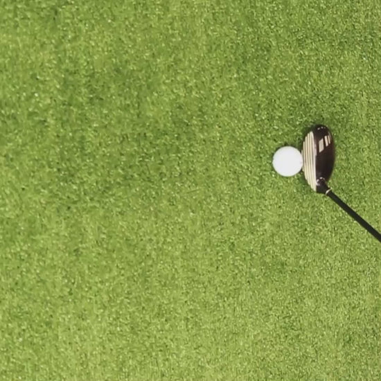 Testing golf ball on alton artificial grass